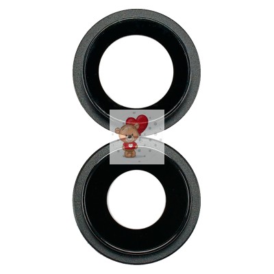 Стекло камеры для iPhone 12/iPhone 12 mini (комплект 2 шт.) Черный