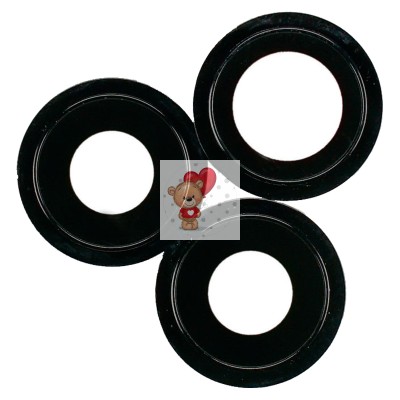 Стекло камеры для iPhone 12 Pro (комплект 3 шт.) Черный