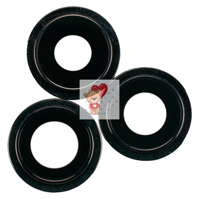 Стекло камеры для iPhone 12 Pro Max (комплект 3 шт.) Черный