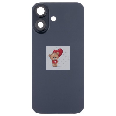 Стекло камеры для iPhone 16/iPhone 16 Plus (комплект 2 шт.) Черный