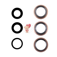 Стекло камеры для iPhone 16 Pro/iPhone 16 Pro Max (комплект 3 шт.) Бежевый Стекло камеры для iPhone 16 Pro/iPhone 16 Pro Max (комплект 3 шт.) Бежевый