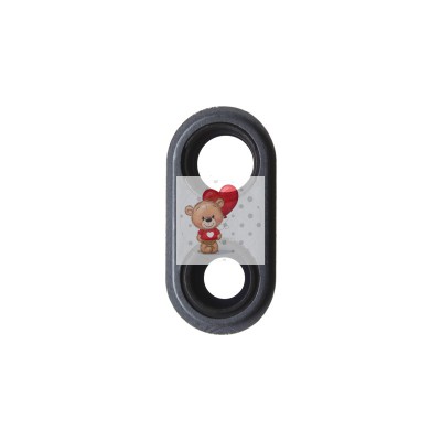 Стекло камеры для iPhone 8 Plus в сборе с рамкой Черный