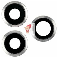 Стекло камеры для iPhone 14 Pro/iPhone 14 Pro Max (комплект 3 шт.) Белый