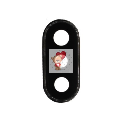 Стекло камеры для iPhone X Серебро