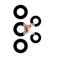 Стекло камеры для Samsung A325F Galaxy A32 4G (комплект 5 шт.) Черный