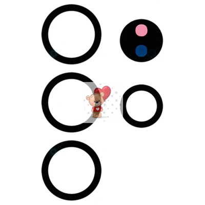 Стекло камеры для Samsung G998B Galaxy S21 Ultra (комплект 5 шт.) Черный Стекло камеры для Samsung G998B Galaxy S21 Ultra (комплект 5 шт.) Черный