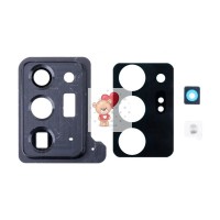 Стекло камеры для Samsung N985F Galaxy Note 20 Ultra в сборе с рамкой Черный Стекло камеры для Samsung N985F Galaxy Note 20 Ultra в сборе с рамкой Черный