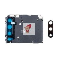 Стекло камеры для Xiaomi Mi A3 в сборе с рамкой Черный