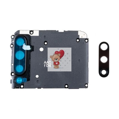 Стекло камеры для Xiaomi Mi A3 в сборе с рамкой Черный Стекло камеры для Xiaomi Mi A3 в сборе с рамкой Черный