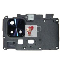 Стекло камеры для Xiaomi Redmi 10C в сборе с рамкой Черный
