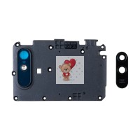 Стекло камеры для Xiaomi Redmi 9A в сборе с рамкой Черный Стекло камеры для Xiaomi Redmi 9A в сборе с рамкой Черный