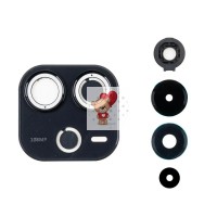 Стекло камеры для Xiaomi Redmi Note 14 4G в сборе с рамкой Черный