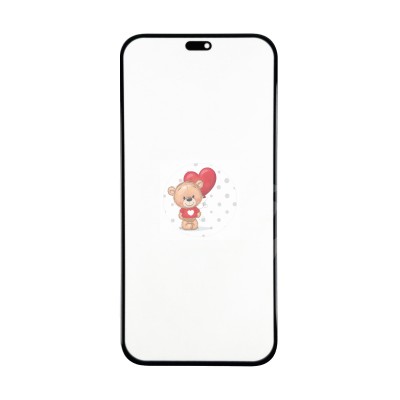 Стекло модуля для Huawei Honor X8c в сборе с OCA пленкой Черный - OR (Mitsubishi)