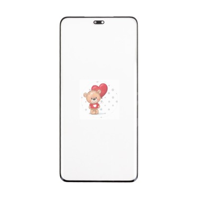 Стекло модуля для Huawei Honor X9c в сборе с OCA пленкой Черный - OR (Mitsubishi)