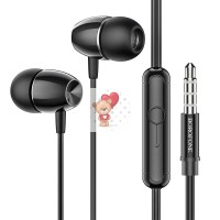 Гарнитура "3,5 мм" Jack Borofone BM57 (вакуумные) Черный Гарнитура "3,5 мм" Jack Borofone BM57 (вакуумные) Черный