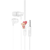 Гарнитура "3,5 мм" Jack Borofone BM61 (вакуумные) Белый