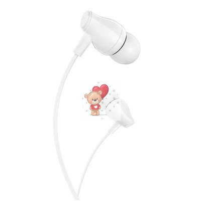 Гарнитура "3,5 мм" Jack Borofone BM61 (вакуумные) Белый Гарнитура "3,5 мм" Jack Borofone BM61 (вакуумные) Белый