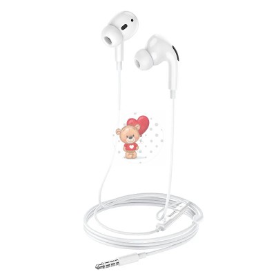 Гарнитура "3,5 мм" Jack Hoco M1 Pro (вакуумные) Белый Гарнитура "3,5 мм" Jack Hoco M1 Pro (вакуумные) Белый