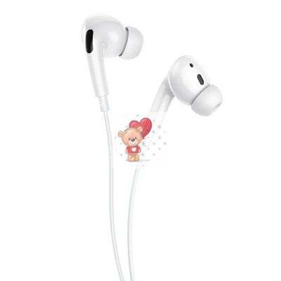 Гарнитура "3,5 мм" Jack Hoco M1 Pro (вакуумные) Белый Гарнитура "3,5 мм" Jack Hoco M1 Pro (вакуумные) Белый