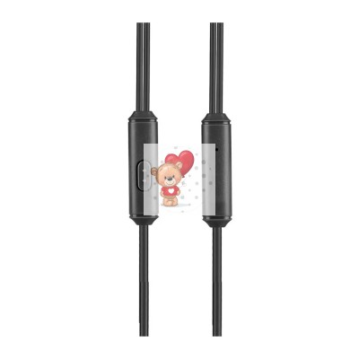 Гарнитура "3,5 мм" Jack Hoco M14 (вакуумные) Черный Гарнитура "3,5 мм" Jack Hoco M14 (вакуумные) Черный