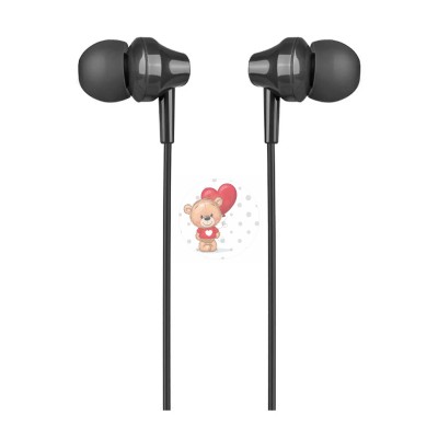 Гарнитура "3,5 мм" Jack Hoco M14 (вакуумные) Черный Гарнитура "3,5 мм" Jack Hoco M14 (вакуумные) Черный