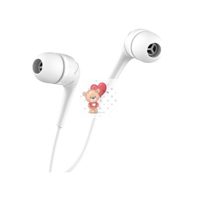 Гарнитура "3,5 мм" Jack Hoco M40 (вакуумные) Белый