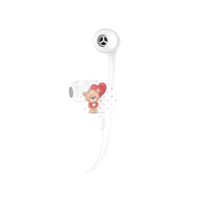 Гарнитура "3,5 мм" Jack Hoco M40 (вакуумные) Белый