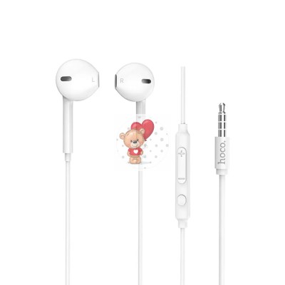 Гарнитура "3,5 мм" Jack Hoco M55 (вкладыши) Белый