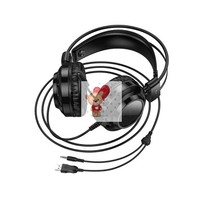 Проводные наушники Hoco W110 (мониторные, накладные) Черный Проводные наушники Hoco W110 (мониторные, накладные) Черный