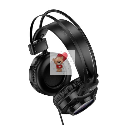 Проводные наушники Hoco W110 (мониторные, накладные) Черный