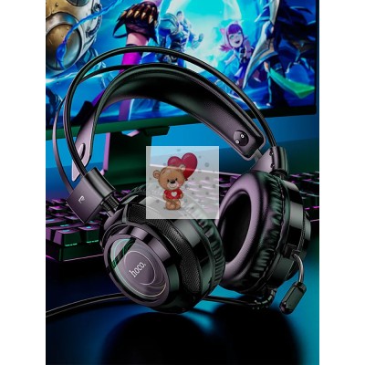 Проводные наушники Hoco W110 (мониторные, накладные) Черный