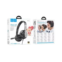 Проводные наушники Hoco W112 (мониторные, накладные) Черный