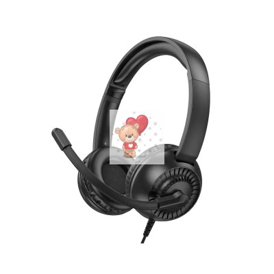 Проводные наушники Hoco W112 (мониторные, накладные) Черный