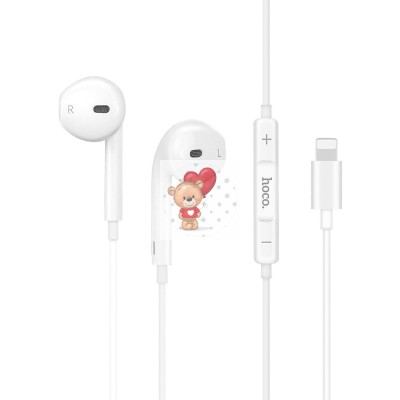 Гарнитура Lightning Hoco L7 Plus (вкладыши) Белый Гарнитура Lightning Hoco L7 Plus (вкладыши) Белый
