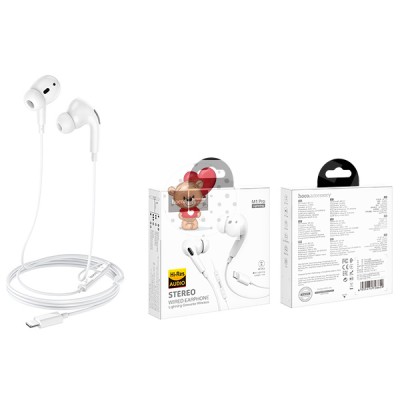 Гарнитура Lightning Hoco M1 Pro (вакуумные) Белый Гарнитура Lightning Hoco M1 Pro (вакуумные) Белый