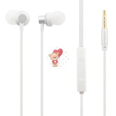 Гарнитура "3,5 мм" Jack Remax RM-512 (вакуумные) Белый