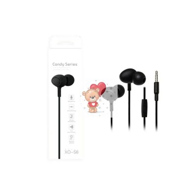 Гарнитура "3,5 мм" Jack XO S6 (вакуумные) Черный
