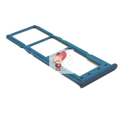 Лоток SIM для Samsung A022G Galaxy A02 (синий)