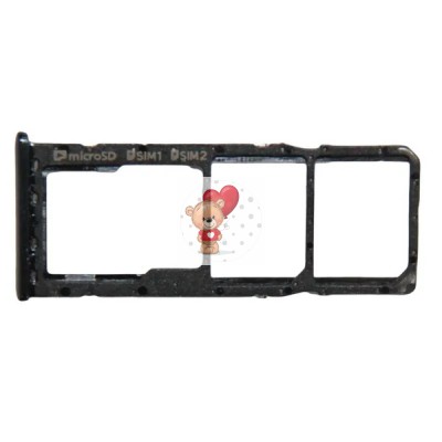 Лоток SIM для Samsung A125F Galaxy A12 (черный)