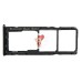 Лоток SIM для Samsung A125F Galaxy A12 (черный)
