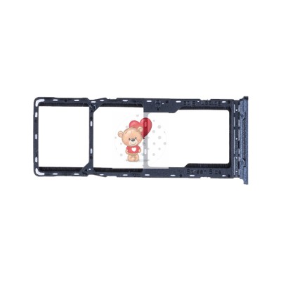 Лоток SIM для Tecno Spark 7 (KF6n) (черный)