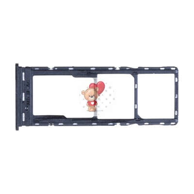 Лоток SIM для Tecno Spark 8C (KG5n) (черный)