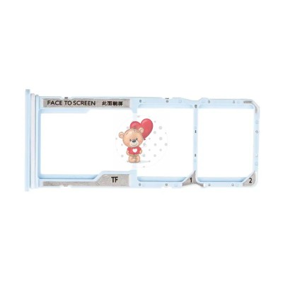 Лоток SIM для Xiaomi Redmi A1/Xiaomi Redmi A1+/Xiaomi Redmi A2+ (голубой)