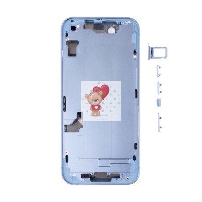 Корпус для Apple iPhone 14 (1 Sim) Синий - Премиум Корпус для Apple iPhone 14 (1 Sim) Синий - Премиум