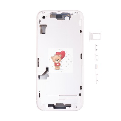 Корпус для Apple iPhone 14 (1 Sim) Белый - Премиум Корпус для Apple iPhone 14 (1 Sim) Белый - Премиум