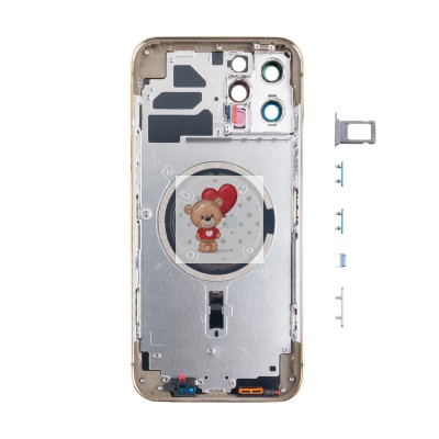 Корпус для Apple iPhone 12 Pro Max (1 Sim) Золото - Премиум Корпус для Apple iPhone 12 Pro Max (1 Sim) Золото - Премиум