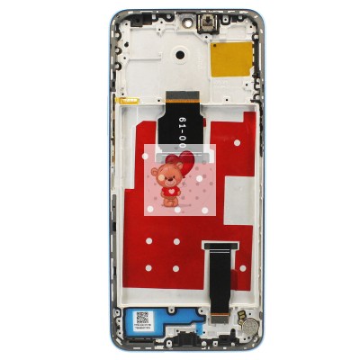 Дисплей для Huawei Honor X8a (CRT-LX1) модуль с рамкой Голубой - OR