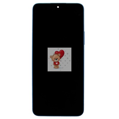 Дисплей для Huawei Honor X8a (CRT-LX1) модуль с рамкой Голубой - OR