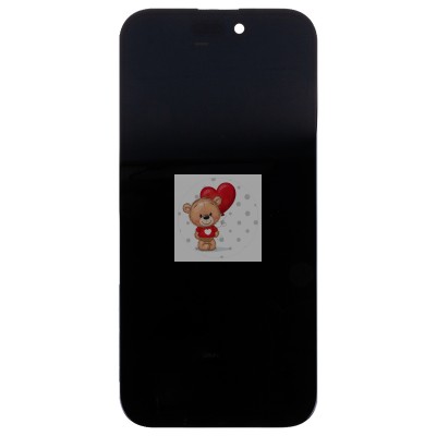 Дисплей для Apple iPhone 15 (A3090) в сборе с тачскрином Черный - DD (Soft OLED, Full HD) (площадка под IC)