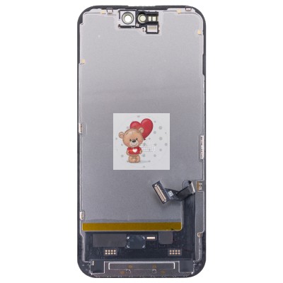 Дисплей для Apple iPhone 15 (A3090) в сборе с тачскрином Черный - DD (Soft OLED, Full HD) (площадка под IC)